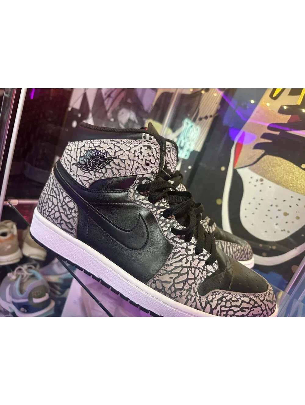 Nike Air Jordan 1 Retro High Unsupreme Black Gray Elephant SIZE: 12